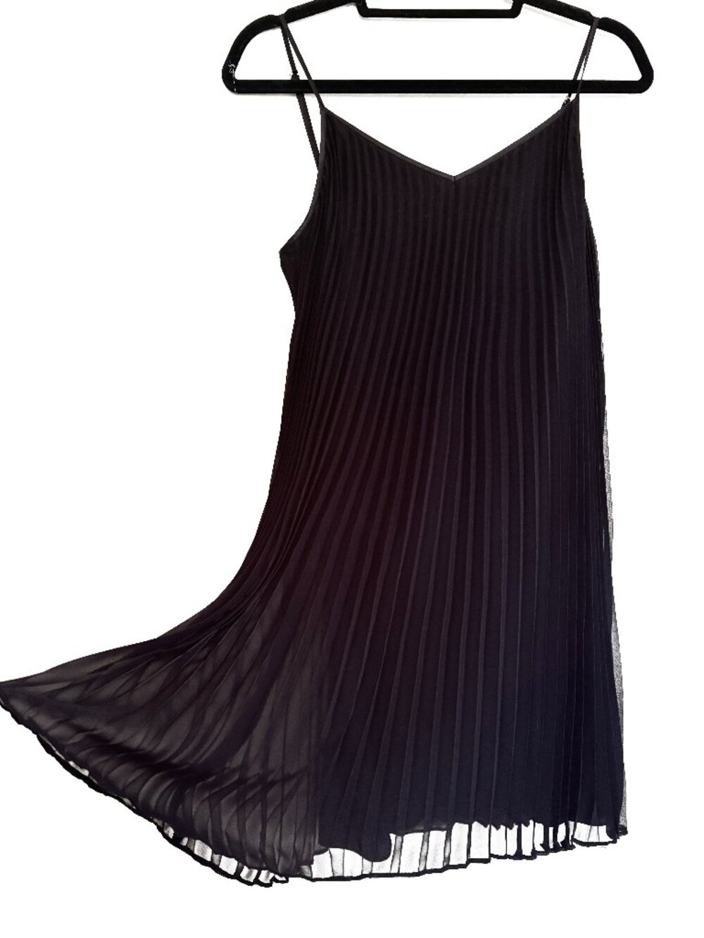 Black Pleated Mini Dress Laundry by Shelli Segal Size 8 EXCELLENT COND.
